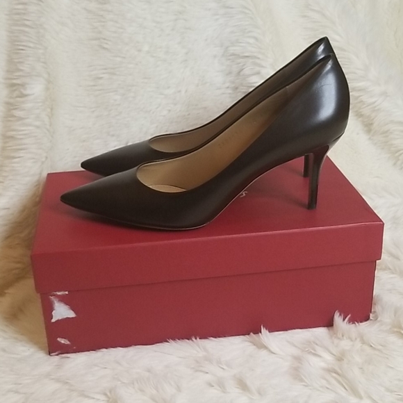 Salvatore Ferragamo Susi Leather Heels Size 10.5 - Picture 5 of 8
